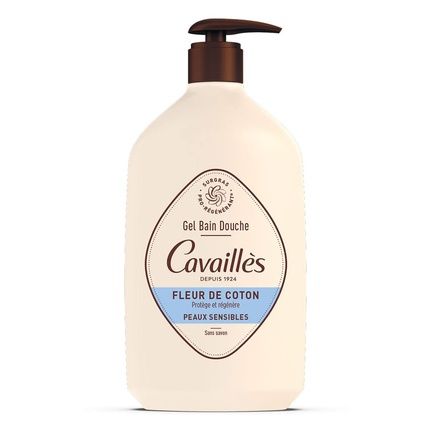 Roge Cavailles Cotton Shower Gel For Sensitive Skin 1L