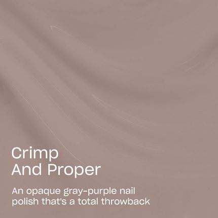 Opi Nail Lacquer Crimp And Proper Opaque Cool Neutral Purple Creme