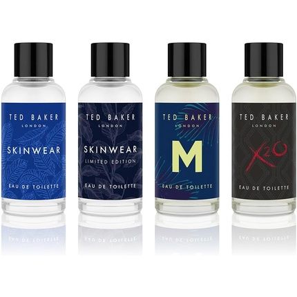 Ted Baker Mini Set For Him Gift Set With 4 Miniature Fragrances And Skinwear