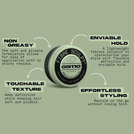 Osmo Fibre Sculpt Lightweight Barber Sculptor Non-Greasy And Pliable Vegan