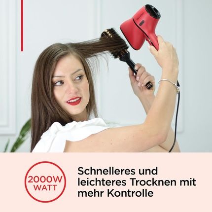 Revlon Hair Dryer With Airflow Control Compact Dryer With Built-In Styling Nozzle And Curl-Enhancing Diffuser 2000W - Image 3