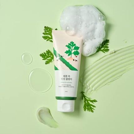 Round Lab Mugwort Calming Cleanser With 4-Cica Soothing Low Ph Moisturizing Cream 5.07 Fl. Oz - Image 3