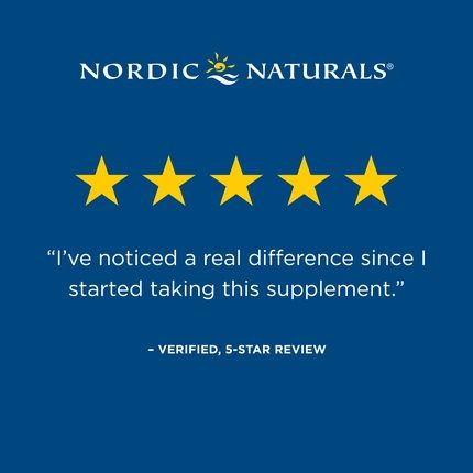 Nordic Naturals Omega Blood Sugar Softgels Lemon Non-Gmo 896Mg 60 Count