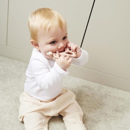 Matchstick Monkey Original Teether & Gel Applicator Silicone Bpa Free 3 Months Old+ 10.5Cm Dusty Pink Monkey - Image 3