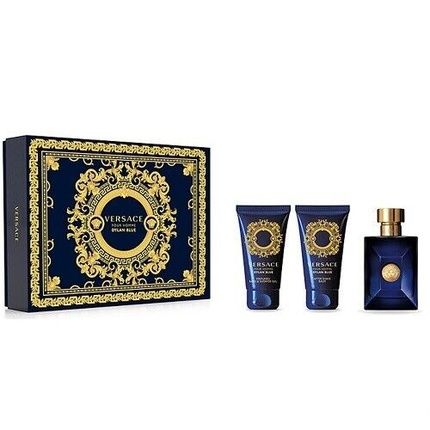 Versace Dylan Blue 50Ml Edt Spray + 50Ml Shower Gel + 50Ml Aftershave Balm Gift Set 2023 - Image 4