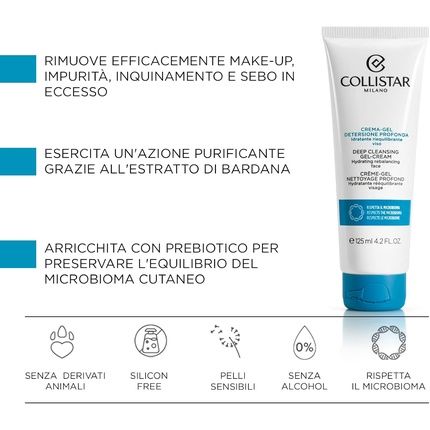 Collistar Deep Cleansing Cream Gel Effectively Removes Makeup And Impurities