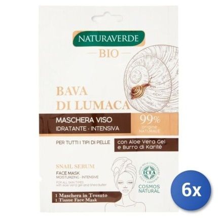 Naturaverde Face Snail Slime Organic Fabric Mask