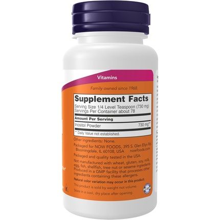 Now Supplements Inositol Powder For Neurotransmitter Signaling And Cellular Health