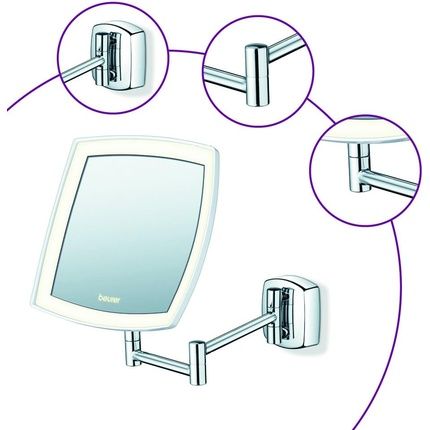 Beurer Bs 89 Led Cosmetic Mirror Wall Mounted With 5X Magnification - Image 3