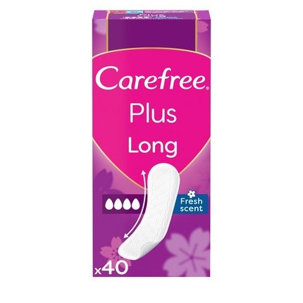 Carefree Plus Long Hygiene Pads Fresh Scent - 40 Pieces