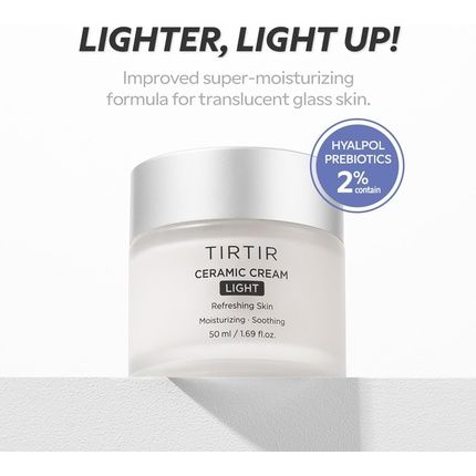 Tirtir Ceramic Cream Light Deep Moisturizer For Glass Skin With Polyglutamic Acid