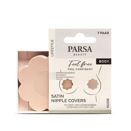 Parsa Satin Nipple Covers Nude 7 Pieces