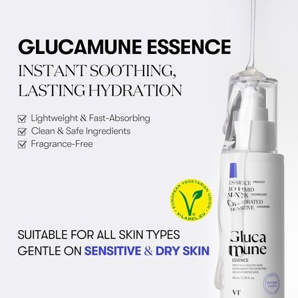 Vt Cosmetics Glucamune Essence Hydrating Vegan Serum For Dry Skin