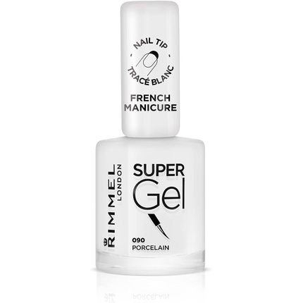 Rimmel London Super Gel French Manicure Nail Tip Whitener 90 Porcelain 12Ml
