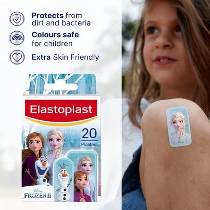 Elastoplast Disney Frozen Plasters Assorted Sizes 20 Pieces - Image 3