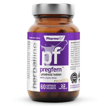Pharmovit Pregfem Women'S Fertility Dietary Supplement 60 Capsules