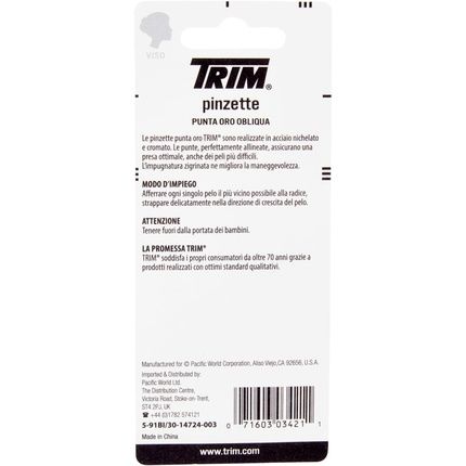 Gold Eyebrow Trim Tip Tweezers - Image 3