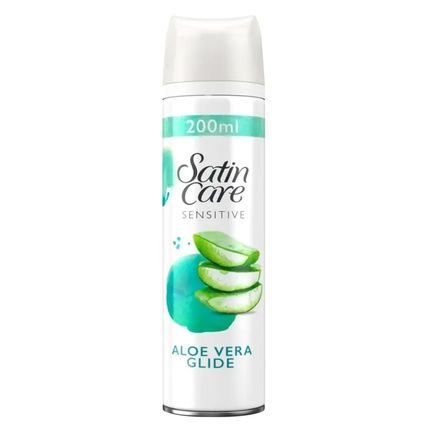 Gillette Satin Care Sensitive Aloe Vera Shaving Gel 200Ml - Image 3