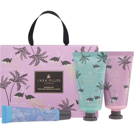 Sara Miller Savannah Handbag Discovery Set With Hand Cream 50Ml & Lip Gloss