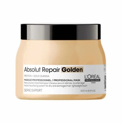 L'Oral Professionnel Absolut Repair Gold Quinoa Protein Resurfacing Golden Masque 500Ml - Image 3