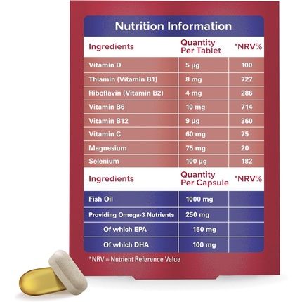 Seven Seas Perfect7 Man Plus Multivitamin With 1000Mg Fish Oil 60 High Strength Tablets 250Mg Epa & Dha