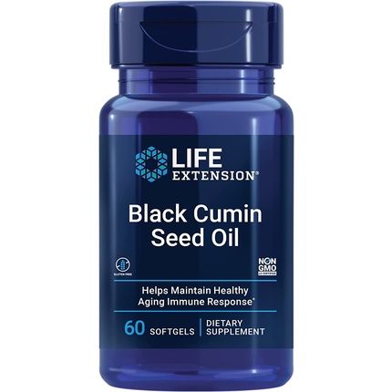 Life Extension Black Cumin Seed Oil 500Mg Immune Support & Inflammation Management Supplement 60 Softgels
