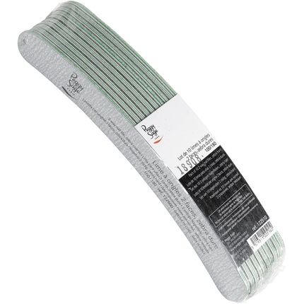 Zebra Banana 2-Sided Nail Files 100/180 Grit - Pack Of 10