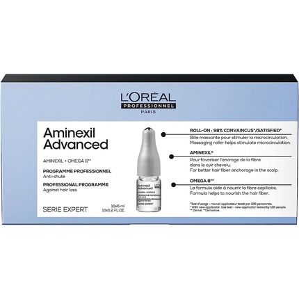 L'Oreal Professionnel Advanced Dual-Action Scalp & Anti-Thinning Hair Treatment With Serie Expert Aminexil 10X6Ml