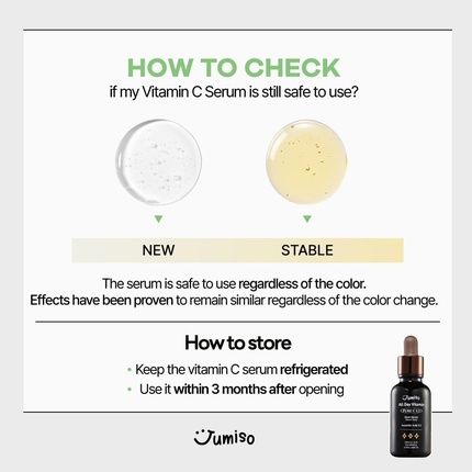 Jumiso All Day Vitamin Pure C 5.5 Glow Serum With L-Ascorbic Acid, Ferulic Acid, Tocopherol, And Alpha Arbutin For Dark Spots, Dullness, And Fine Lines 30Ml - Image 3