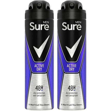 Sure Men Active Anti-Perspirant Deodorant Spray 150Ml