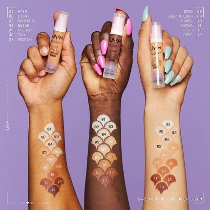 Nyx Professional Makeup Bare With Me Concealer Serum Up To 24Hr Hydration Light Tan - Image 3