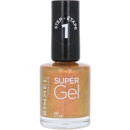Rimmel Super Gel Nail Polish Lit Up 081 12Ml