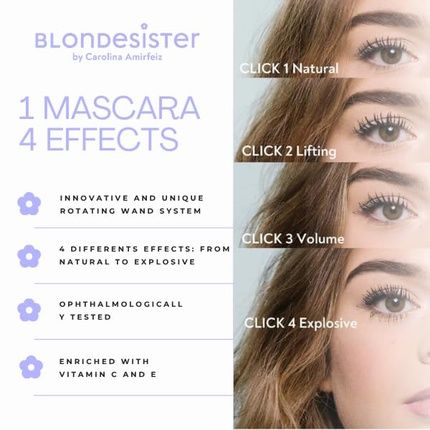 4In1 Click & Turn Mascara For Women Milk Chocolate High Pigmentation