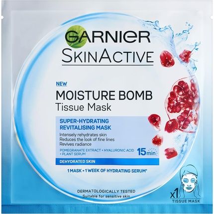 Garnier Moisture Bomb Hydrating Facial Care With Green Tea And Pomegranate 32Gr