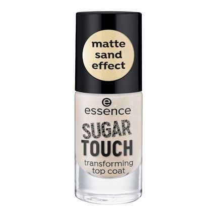 Essence Sugar Touch Transforming Top Coat 8 Ml With Matte Golden Shimmer