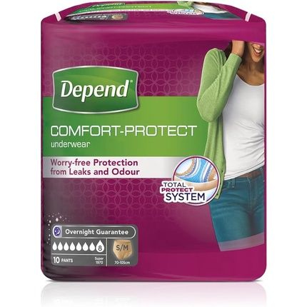 Depend Comfort Protect Pants For Women Small/Medium Pack Of 10 - Image 3