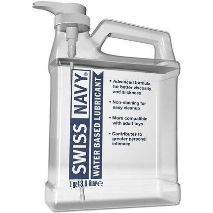Swiss Navy Premium Water-Based Sex Lubricant 1 Gallon Md Science Lab 3.8L