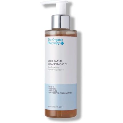 The Organic Pharmacy Rose Facial Cleansing Gel 200Ml - Cleanse And Refresh