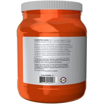 Now Sports Nutrition L-Glutamine Pure Powder Amino Acid 35.3-Ounce - Image 3