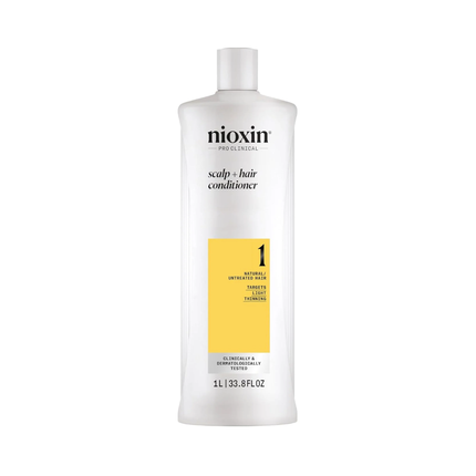 Nioxin System 1 Revitalizing Conditioner 1000 Ml For Natural Hair With Slight Density Loss