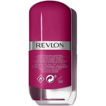 Revlon Ultra Hd Snap Nail Polish Long Lasting Vegan Formula Quick Drying One-Coat Full Coverage Colour 8Ml Berry Blissed