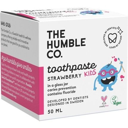 Humble Kids Strawberry Toothpaste With Fluoride 50Ml