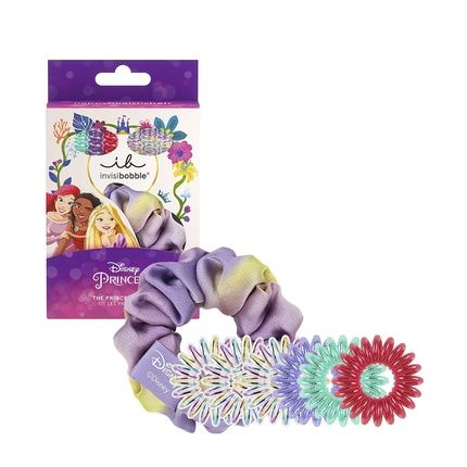 Invisibobble Gift Set Of Hair Accessories For Kids Featuring Disney The Princesses 7 Pieces