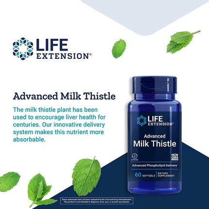 Life Extension European Milk Thistle Softgels 60 - Image 3