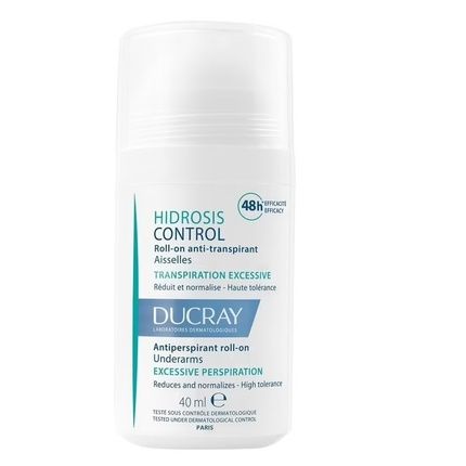 Ducray Hidrosis Control Roll-On Antiperspirant 48H - 40Ml