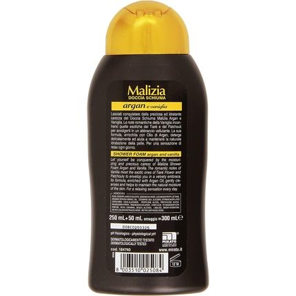 Malizia Shower Foam Smoothing Argan And Vanilla 300Ml