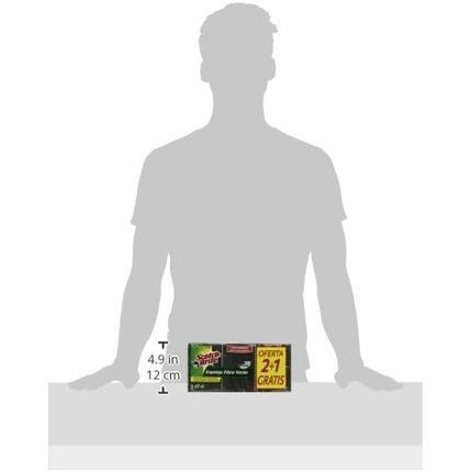 Scotch-Brite Green Fiber Sponge 82X117Mm - Image 3