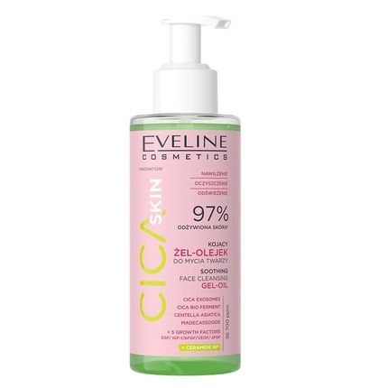 Eveline Cica Skin Cleansing Gel-Oil For Face Washing 145Ml