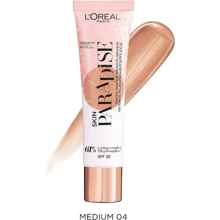 L'Oreal Paris Skin Paradise Tinted Moisturiser Up To 24H Hydration Spf20 04 Medium 30Ml - Image 3