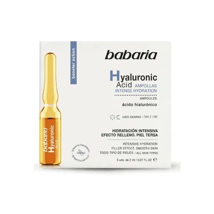 Babaria Hyaluronic Acid Facial Ampoules 10Ml - Image 3